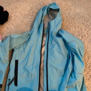 Blue Columbia rain jacket kids